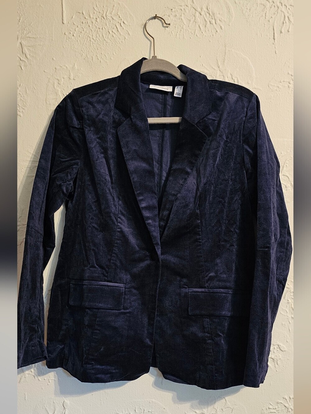 Denim &Co Size XS Women's Blazer Jacket Navy New